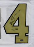 Ricky Williams Signed New Orleans Custom White Jersey With "4:20" Insc