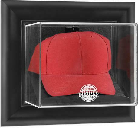 Detroit Pistons (2005-2017) Black Framed Wall- Cap Display Case - Fanatics
