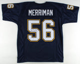 Shawne Merriman Signed San Diego Chargers Jersey (Beckett) 3xPro Bowl Linebacker