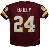 Champ Bailey Autographed/Signed Pro Style Red XL Jersey Beckett 35661