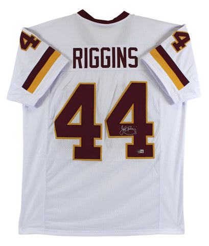 John Riggins Authentic Signed White Pro Style Jersey Autographed BAS Witnessed