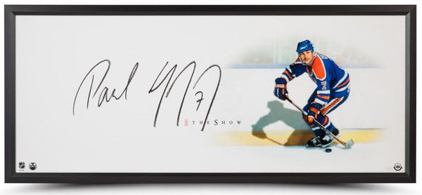 PAUL COFFEY Autographed "The Show" 46 x 20 Framed Lithograph UDA