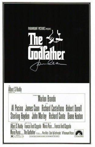 JAMES CAAN Signed 'The Godfather' 11x17 Movie Poster - SCHWARTZ
