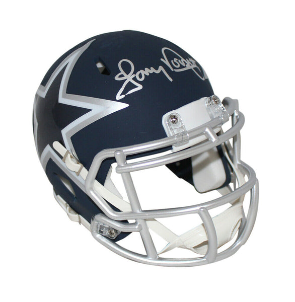Tony Dorsett Autographed/Signed Dallas Cowboys AMP Mini Helmet JSA 34013