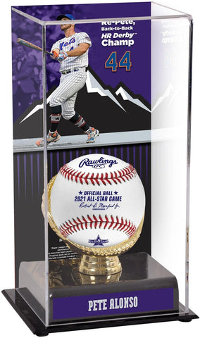 Pete Alonso Mets 2021 ASG Homerun Derby Champion Display Case w/Image