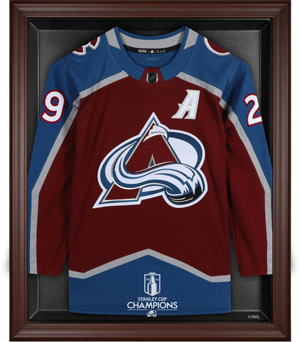 Colorado Avalanche 2022 Stanley Cup Champions Brown FRMD Jersey Display Case