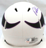 Patrick Jones Autographed Vikings Lunar Speed Mini Helmet- Beckett W *Holo