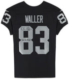 Framed Darren Waller Raiders Signed Black Elite Jersey w/Just Win Baby Insc