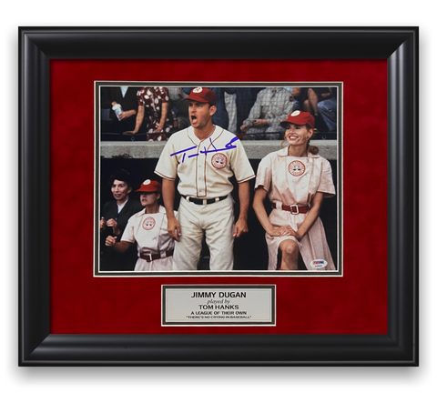 Tom Hanks Signed Autographed Photo Framed to 16x20 A League Of Their Own PSA/DNA