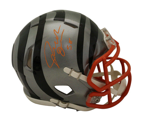 Joseph Ossai Autographed Cincinnati Bengals Flash Mini Helmet Beckett 35385