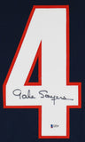 Gale Sayers Authentic Signed Navy Blue Pro Style Jersey Autographed BAS