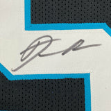 Autographed/Signed Derrick Brown Carolina Black Football Jersey JSA COA
