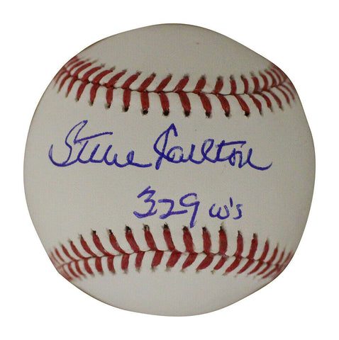 Steve Carlton Autographed Philadelphia Phillies OML Baseball 329 Wins JSA 30575