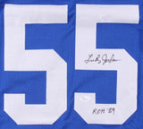 Lee Roy Jordan Signed Dallas Cowboys Blue Jersey Inscribed "ROH 89" (JSA COA)