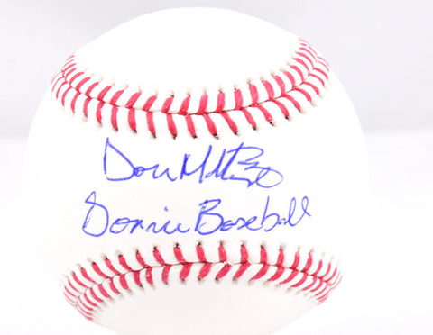 Don Mattingly Autographed Rawlings OML Baseball w/Donnie Baseball-Beckett W Holo