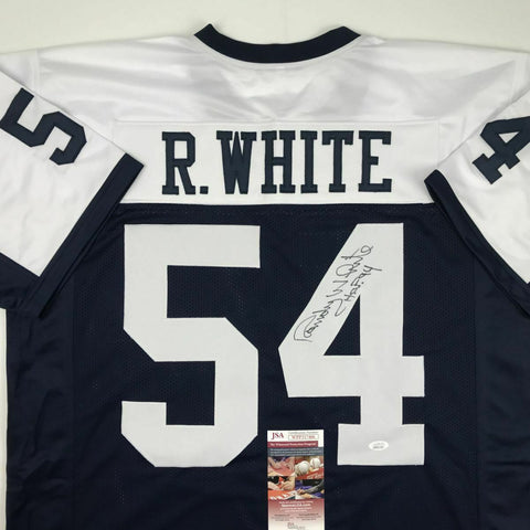Autographed/Signed RANDY WHITE HOF 94 Dallas Thanksgiving Day Jersey JSA COA