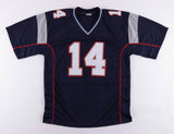 Steve Grogan Signed New England Patriots Jersey (PSA COA) Super Bowl XX Q.B