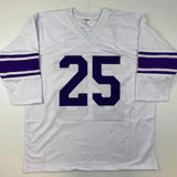 Autographed/Signed YA Y.A. Tittle Geaux Tigers LSU White College Jersey JSA COA