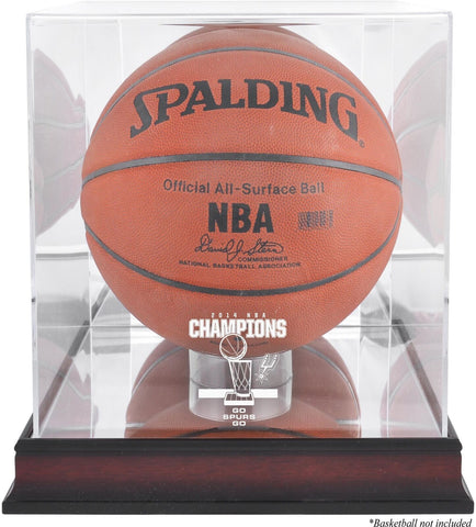 San Antonio Spurs 2014 Finals Champs Mahogany Basketball Case