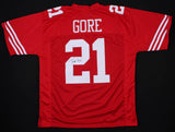 Frank Gore Signed 49ers Red Jersey (JSA COA) 5xPro Bowl (2006, 2009, 2011-2013)
