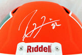 Ray Lewis Signed Miami Hurricanes F/S AMP Speed Helmet- Beckett W Auth *Front