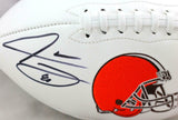 Jarvis Landry Autographed Cleveland Browns Logo Football- JSA W Auth *Left