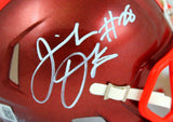 Jeremiah Owusu-Koramoah Autographed Browns Flash Mini Helmet-Beckett W Hologram