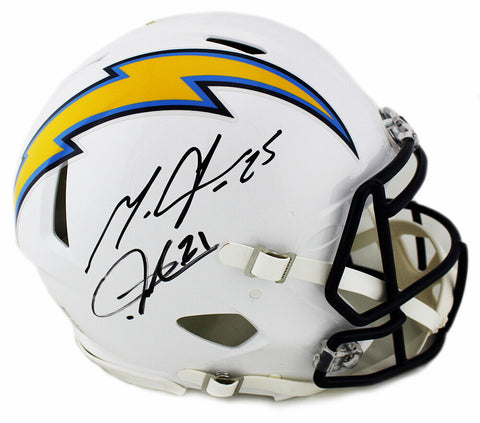 Melvin Gordon & LaDainian Tomlinson Signed LA Chargers Speed Authentic Helmet