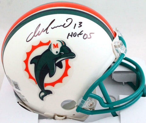 Dan Marino Signed Miami Dolphins 97-12 Mini Helmet w/HOF- Beckett W *Black