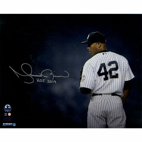 MARIANO RIVERA Autographed "HOF 2019" 16" x 20" 'Stare Down' Photograph STEINER