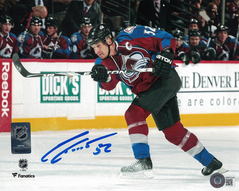 Adam Foote Autographed/Signed Colorado Avalanche 8x10 Photo Beckett 36277