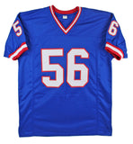 Lawrence Taylor Authentic Signed Blue Pro Style Jersey BAS or JSA Wit