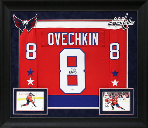 Capitals Alex Ovechkin Authentic Signed Red Alternate Framed Jersey Fanatics