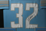 D'ANDRE SWIFT (Lions blue TOWER) Signed Autographed Framed Jersey JSA