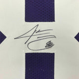 FRAMED Autographed/Signed JARVIS LANDRY 33x42 LSU Tigers Purple Jersey JSA COA