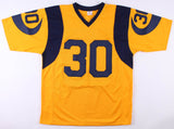 Todd Gurley Signed Los Angeles Rams Yellow Jersey (Beckett)Pro Bowl Running Back