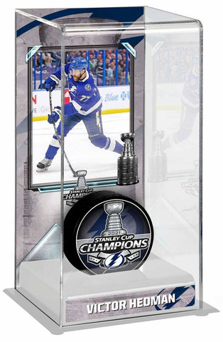 Victor Hedman Tampa Bay Lightning 2021 Stanley Cup Champions Logo