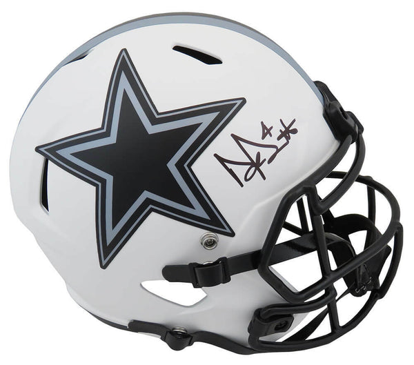 Dak Prescott Signed Cowboys Lunar Eclipse Riddell F/S Speed Rep Helmet -(SS COA)