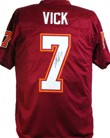 Michael Vick Autographed College Style Jersey - JSA W Auth *7
