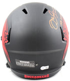 Mike Alstott Signed TB Bucs F/S Eclipse Speed Helmet w/Insc - Beckett W Holo
