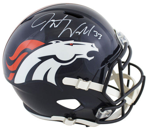 Broncos Javonte Williams Authentic Signed Full Size Speed Rep Helmet BAS Witness