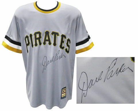 Dave Parker Signed Pirates Grey T/B CC Majestic Replica Baseball Jersey (SS COA)