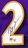 Ray Lewis Ed Reed Autographed Purple Pro Style Jersey-Beckett W Hologram *Black