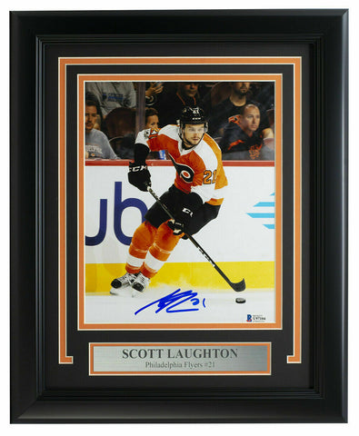 Scott Laughton Signed Framed 8x10 Philadelphia Flyers Hockey Photo BAS