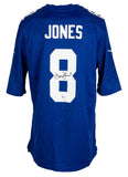 Daniel Jones Signed New York Giants Blue Nike Football Jersey BAS ITP
