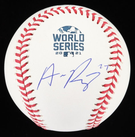 Austin Riley Signed Atlanta Braves 2021 World Series Baseball (Beckett) 3rd Base