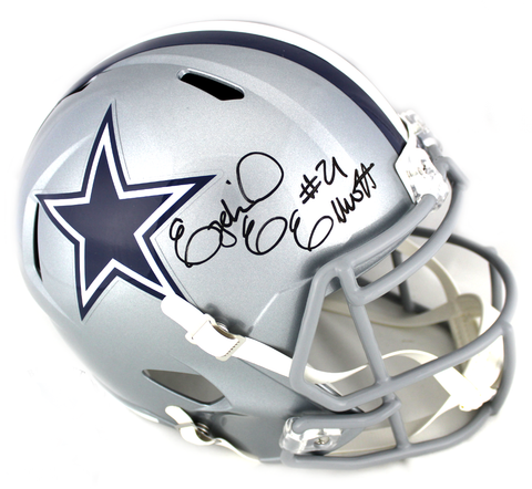 Ezekiel Elliott Autographed/Signed Dallas Cowboys Speed Full Size NFL Helmet