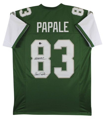 Vince Papale "Invincible" Authentic Signed Green Jersey BAS Witnessed