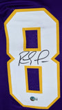 Randy Moss Autographed Purple Pro Style STAT Jersey-Beckett W Hologram *Black