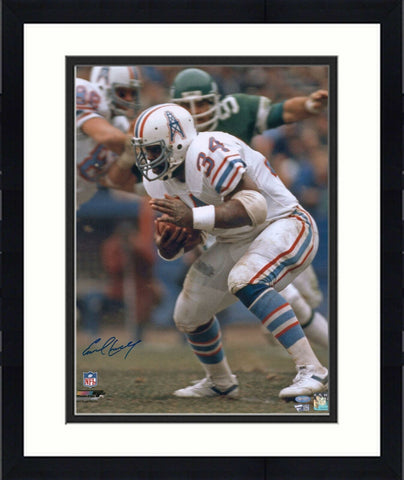 Framed Earl Campbell Houston Oilers Autographed 16" x 20" Running Photograph